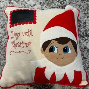 Elf on the Shelf Countdown Pillow